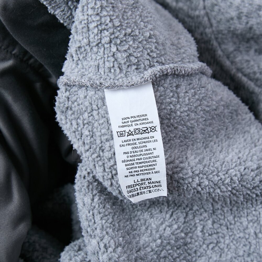LL Bean 1/4 Snap Sweater Fleece Pullover Men's XXL Tall 2XLT Heather Gray Preppy - Picture 9 of 11
